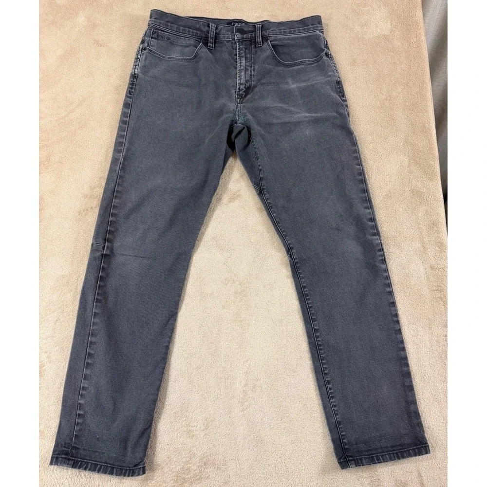 Proof Rover Pants Mens 31x30 Black‎ Wash Huckberry Stretch Canvas Straight